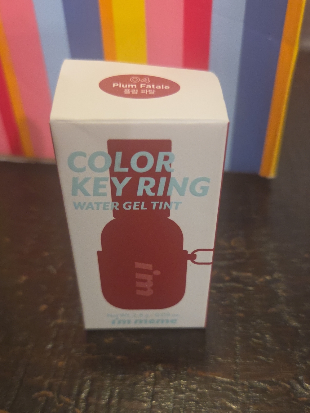 I'm Meme Color Key Ring Water Gel Tint - Plum Fatale NIB Sealed